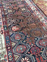 4’2 x 8’2 Qashqai Tribal Runner (#1039A) - Blue Parakeet Rugs