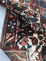 10’9 x 13’1 Antique Persian Bakhtiari rug (#1382) - Blue Parakeet Rugs