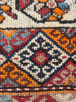 3'9" x 12'9" Kurdish Runner #2274 / Antique Runner / rug runner / Oriental Rug - Blue Parakeet Rugs