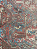 4’8 x 5’9 Persian Shiraz Tribal Rug - Blue Parakeet Rugs