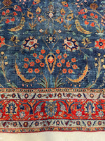 8’9 x 11’9 Antique Persian rug #2595ML - Blue Parakeet Rugs