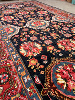 7' x 14'9" Antique Persian Bakhtiari / Long and Narrow Rug - Blue Parakeet Rugs