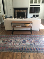 4'3 x 9'8 Worn Antique Caucasian Rug - Blue Parakeet Rugs