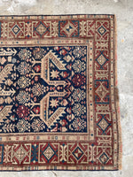 2’10 x 8’8 Antique Akstafa Caucasus Runner #2290 / Vintage skinny runner - Blue Parakeet Rugs