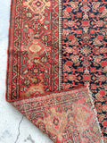 4’3 x 6’1 Antique Persian Senneh (#1383) - Blue Parakeet Rugs