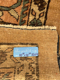 10’10 x 10’10 Ivory Sultanabad Mahal #2204 / Large square vintage rug - Blue Parakeet Rugs