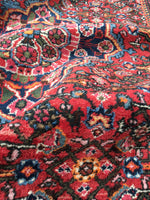 5’5 x 9’ Vintage 1940s rug (#1385) - Blue Parakeet Rugs